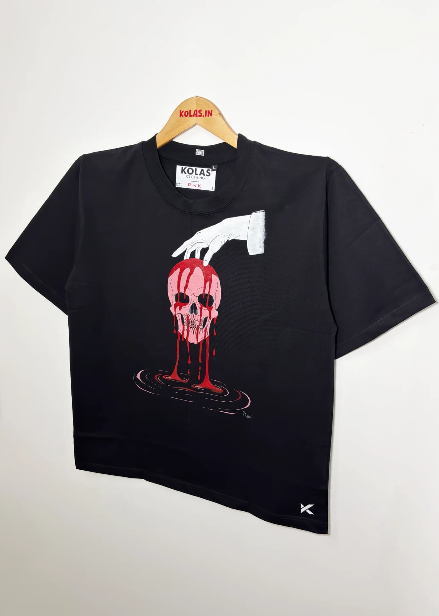The Melting Skull Oversized Tee